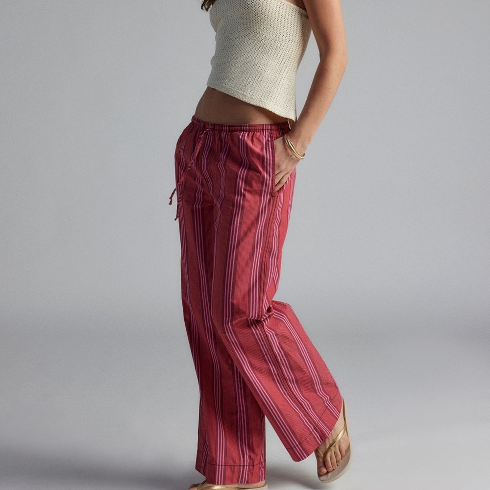 URBAN OUTFITTERS BDG Joey Poplin Wide-Leg Pant